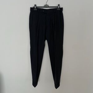 NWOT Carl Gross Zignone Italy 100% wool dark grey men's pants size EU 50 = US 34